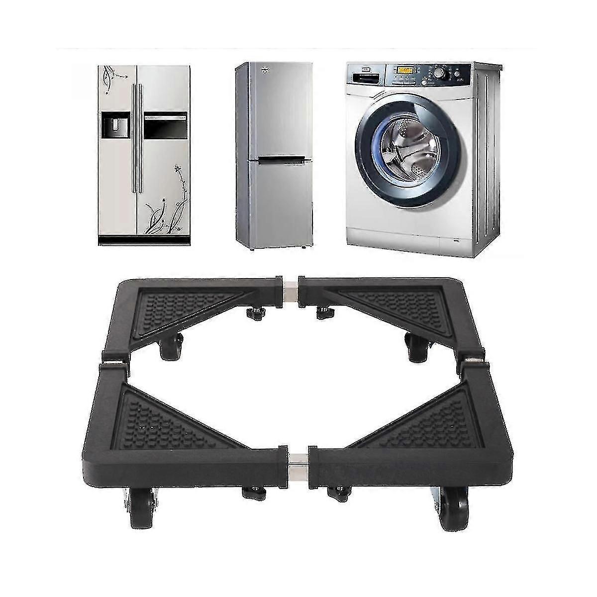 מעמד למכונת כביסה עם מחזיק מייבש בלמים בסיס מקרר ניתן להרחבה אחסון עגלה ניידת Shel-haoyi-yuhao