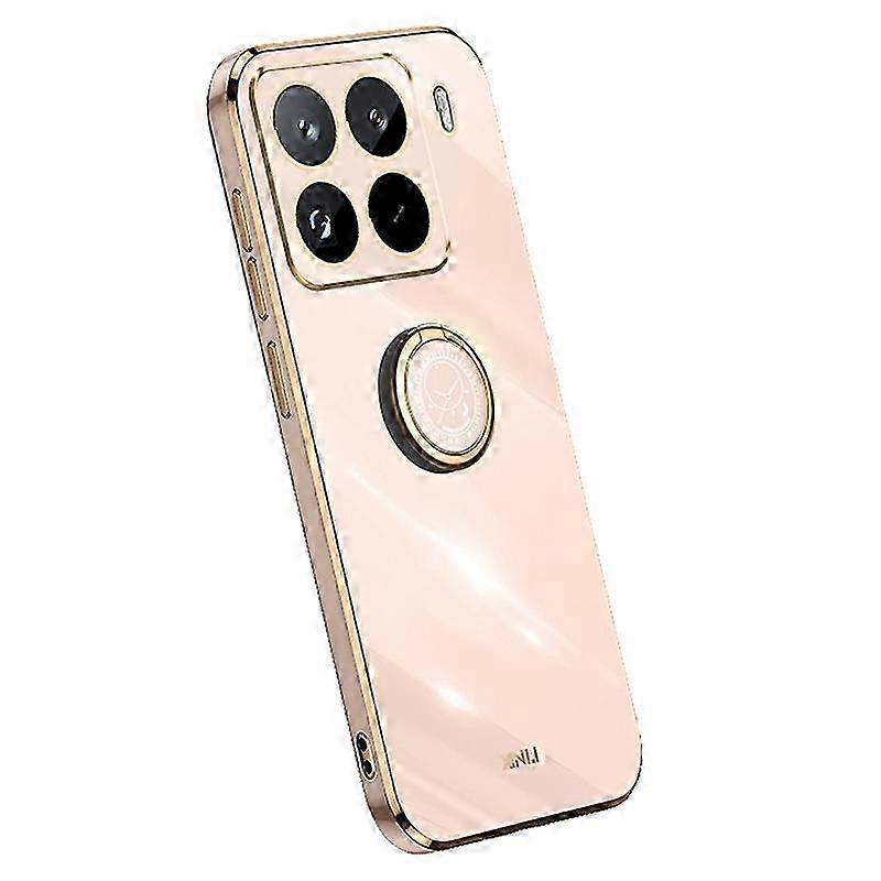 Case with Ring Kickstand Electroplating TPU Phone Cover for Certain Brand 15 Pro