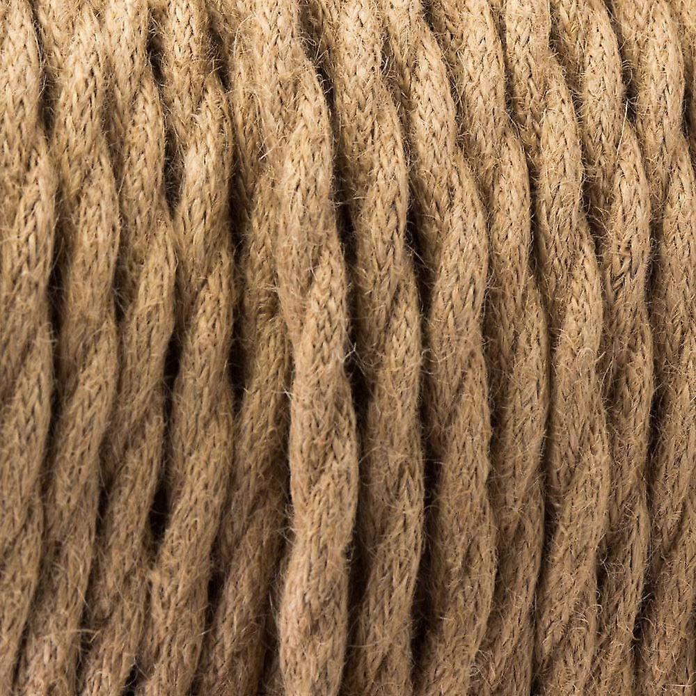 2 Core Twisted Fabric Coated Electrical Cable 10m Hemp Conductor Cord for Pendant Lights Industrial Style DIY Projects