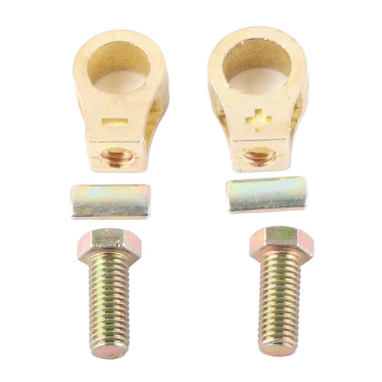 2PCS Battery Terminal Wire Cable Clamp O Shape 16?18mm ID Universal for Vehicles and Boats