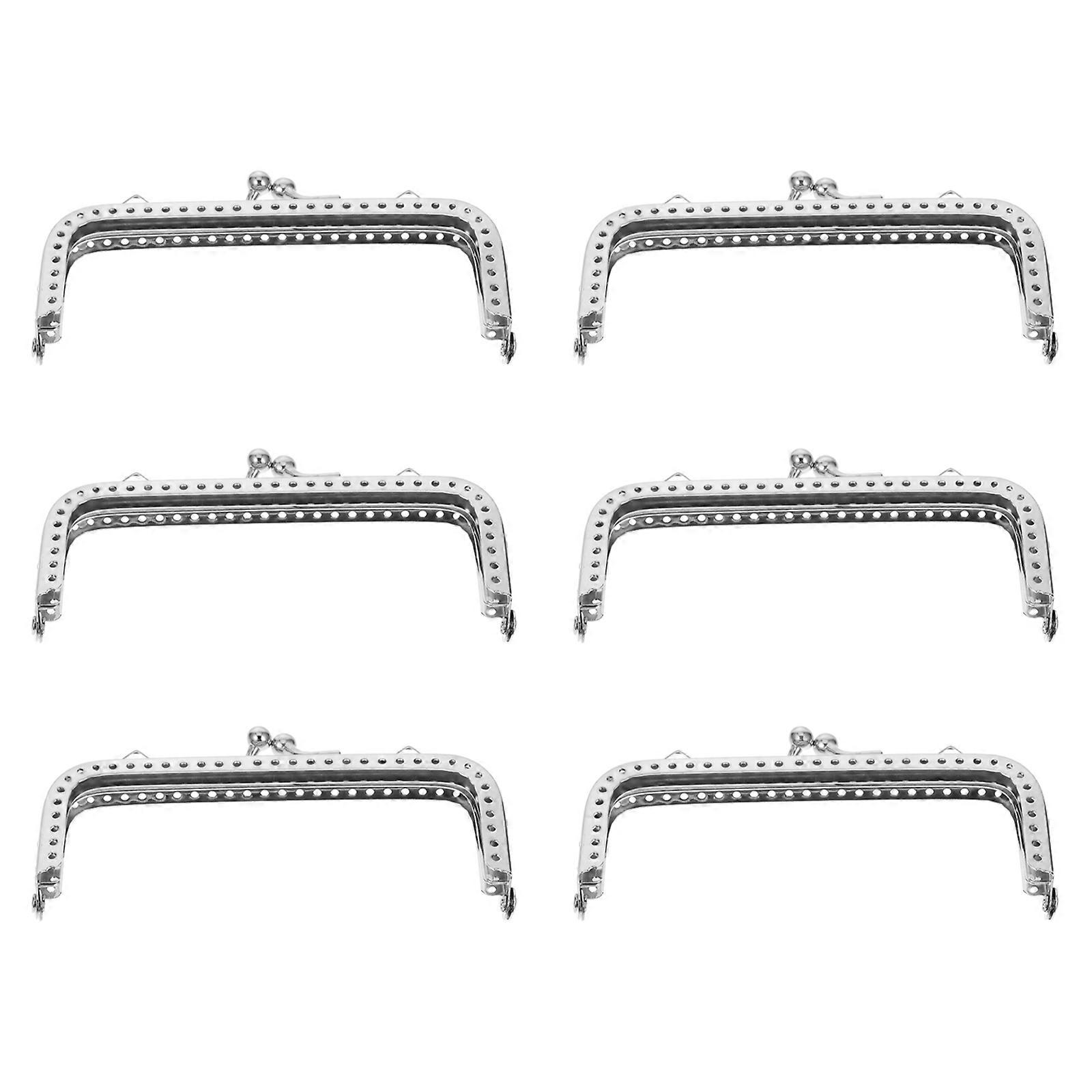 財布のクラスプフレームDIYハンドバッグハンドル装飾用6個ハンドバッグアクセサリー