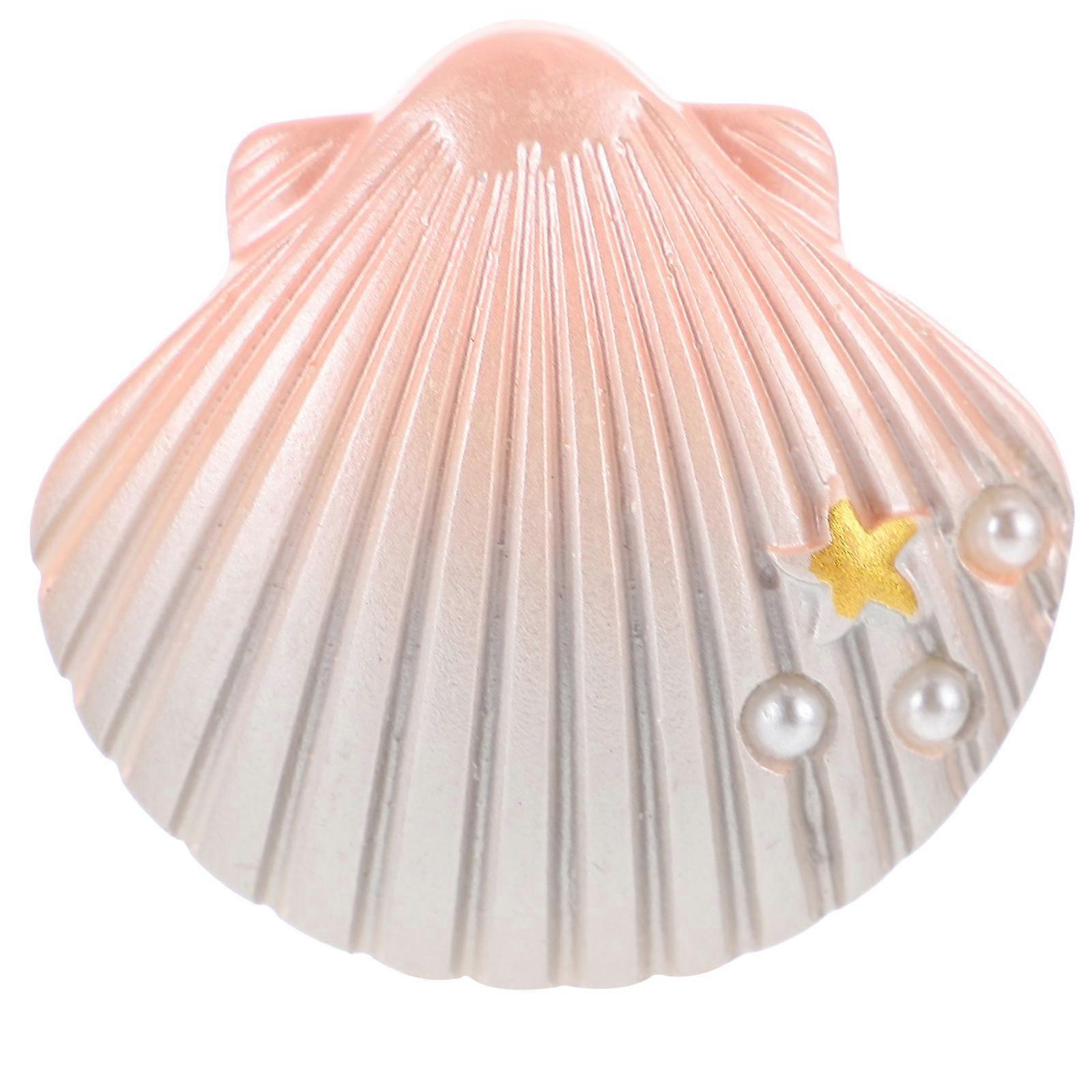 Sea Theme Fridge Magnets Shell Shape Ornament Refrigerator Use Decoration 1Pack
