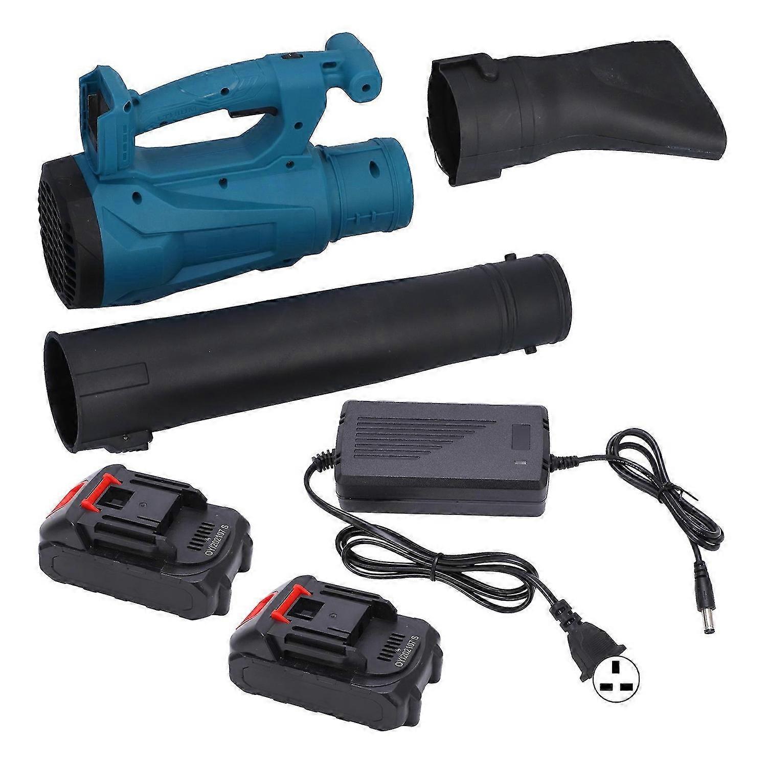 Electric Blower Portable Multipurpose Antiskid Handle Dust Removal Electric Tool AC 80 V to 240VUK Plug 5 Batteries