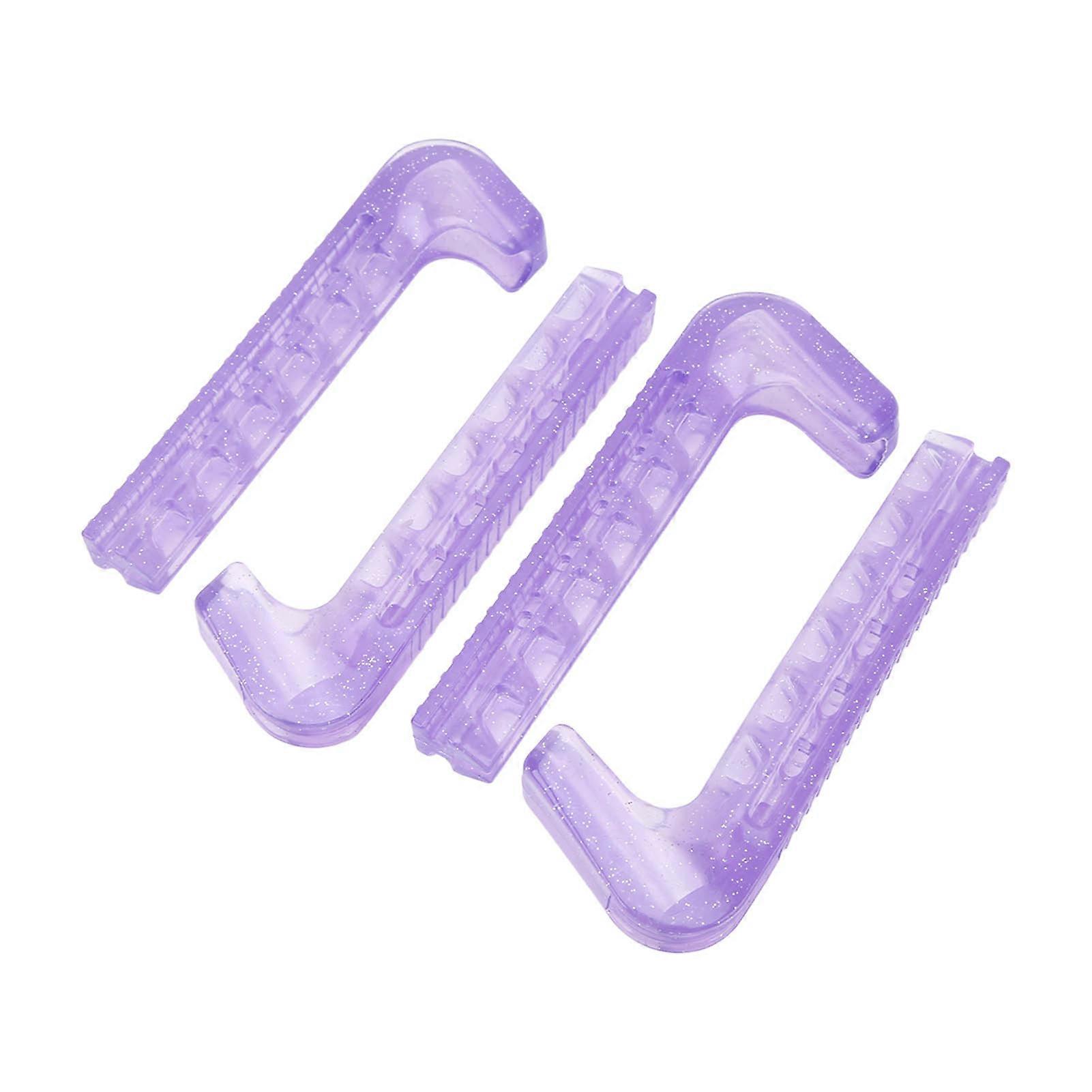 2 Pairs Skate Guards Portable Ice Skate Blade Covers Adjustable Ice Skate Blade Protector for Hockey Skates Figure Skates Ice Skates Purple 