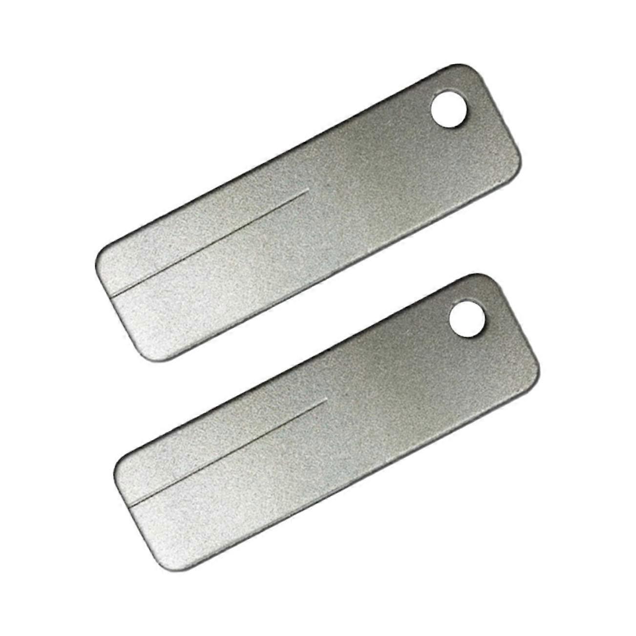 2er Set Wetzstein Schleifstein - Grob Und Fein Rechteckig Aus Keramik Für Präzises Schärfen Von Messern Und Angelhaken