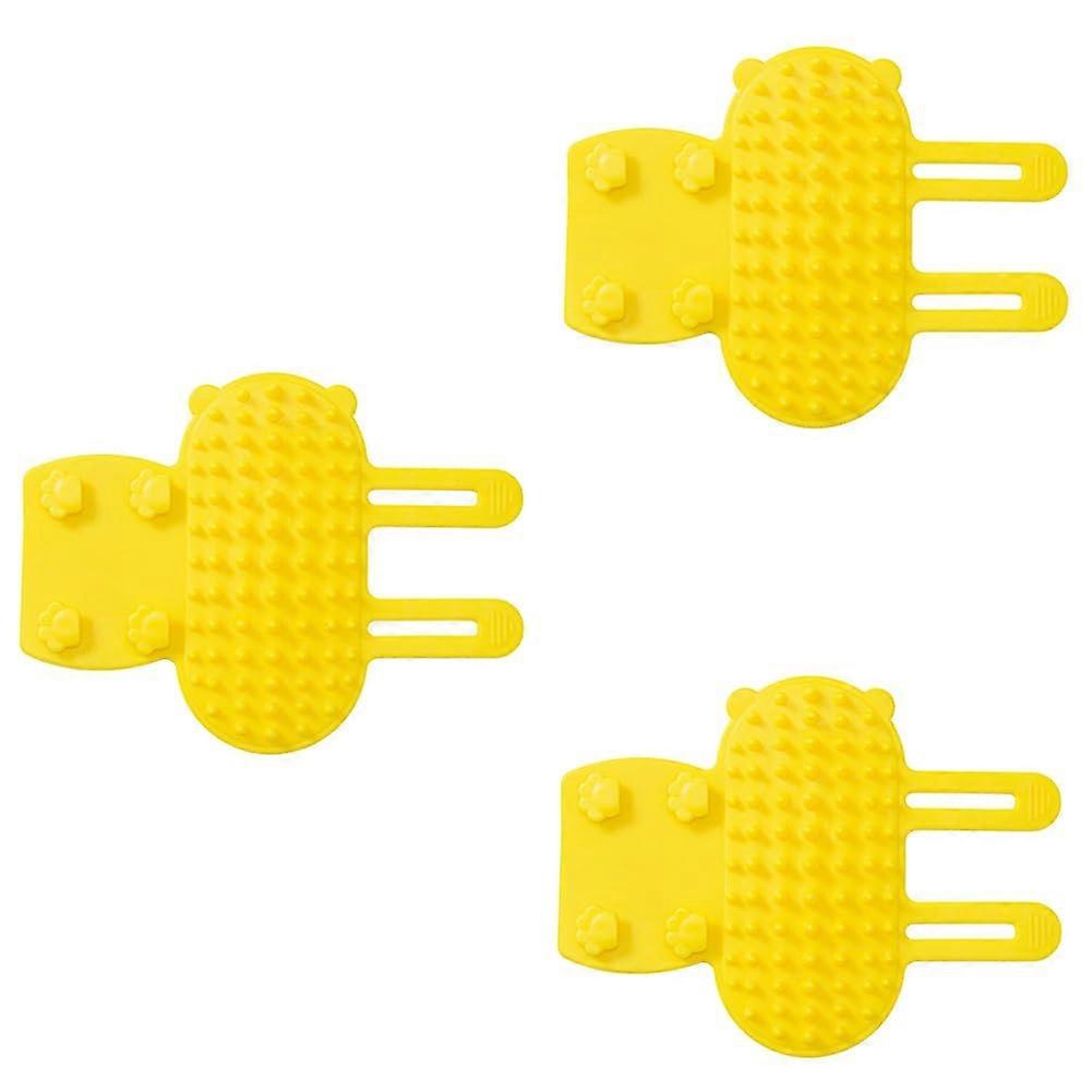 Cat scratch massage, cat scratching board, pet toy, silicone scratching, cat play table, leg strap, yellow Ref: 2535