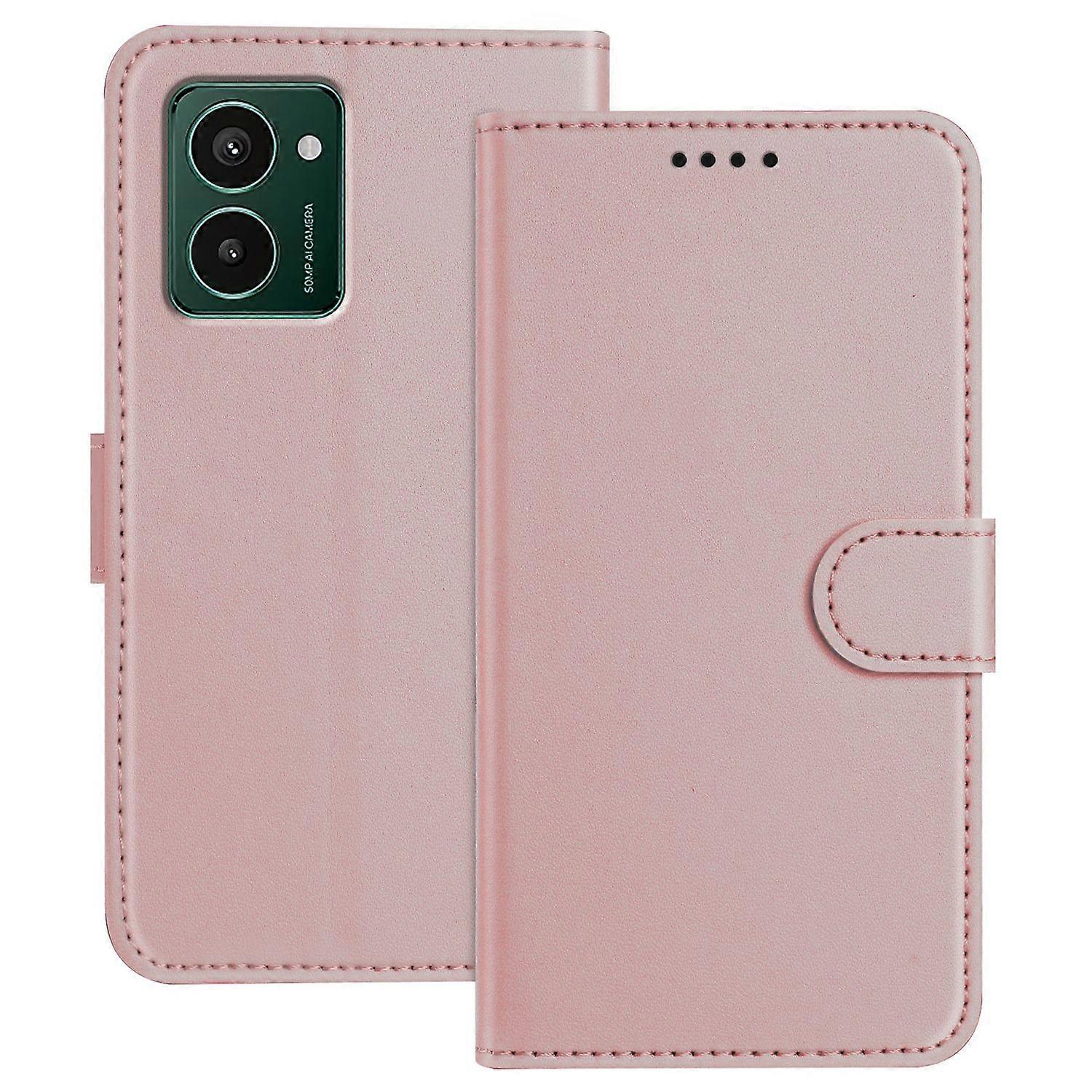 For HMD Pulse Pro Leather Case Wallet Stand Solid Color Anti Drop Phone Cover