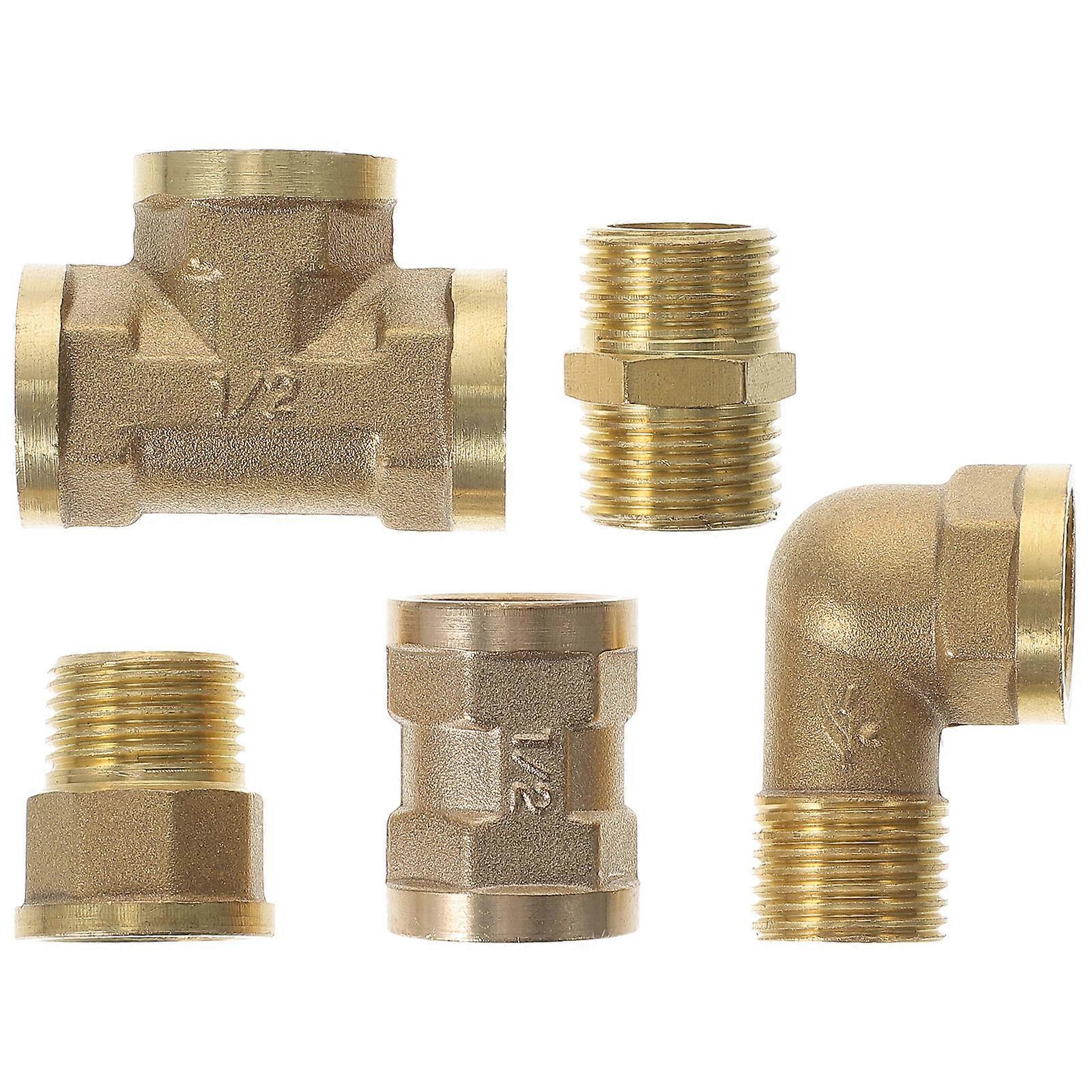 Garden Hose Connector Adapter Set – Includes Female to Female, Male to Male, and Elbow Couplers for Easy Leak Free Installation