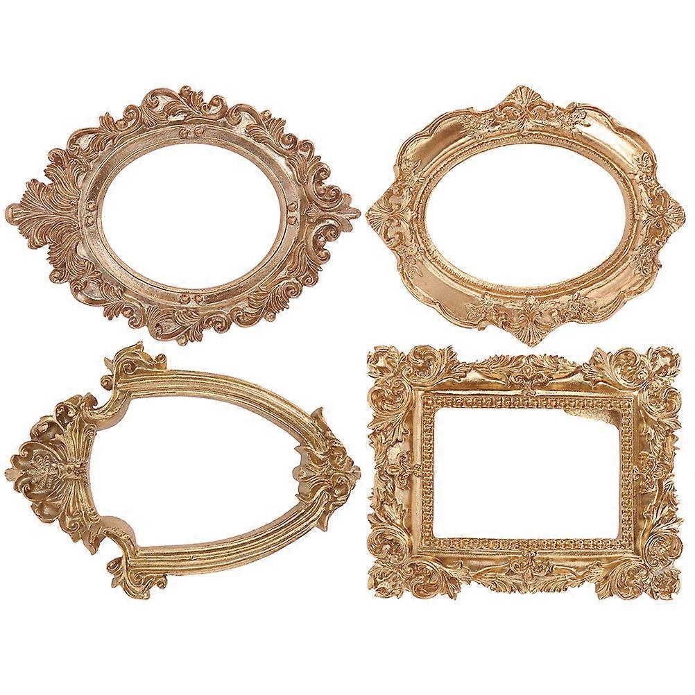Rustic Retro Photo Frame Decorative Picture Frames Home Decor 4Pcs