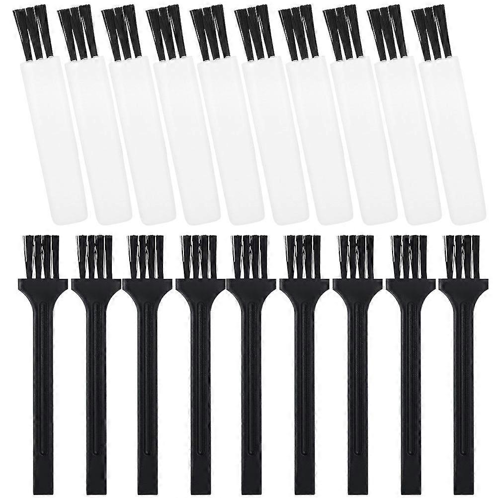 Mini Electronic Cleaning Brushes Set Ergonomic Design, Multipurpose Dust Removal for Small Gaps, Static Reduction, Durable Plastic, 30pcs for Home