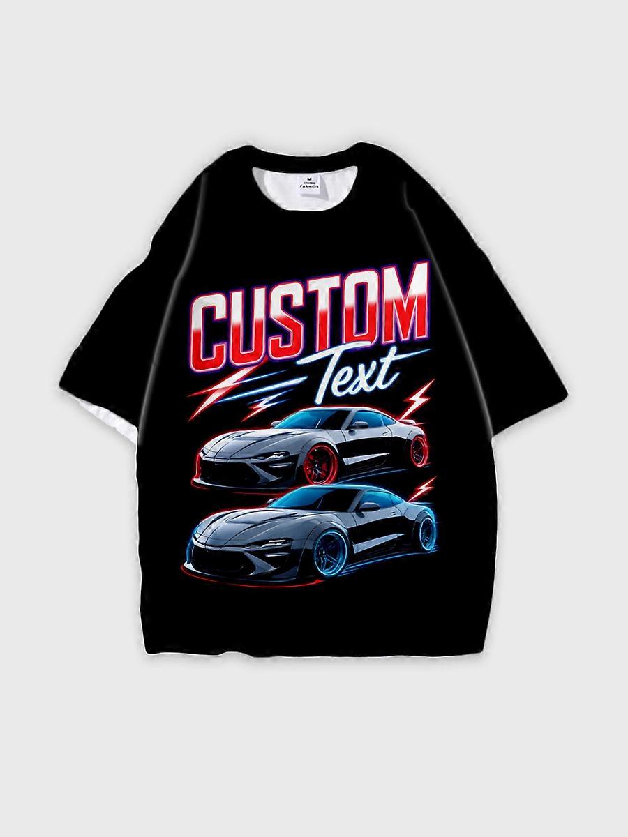 T-Shirt JW2009 Short Sleeve Round Neck Loose Fit Summer Casual