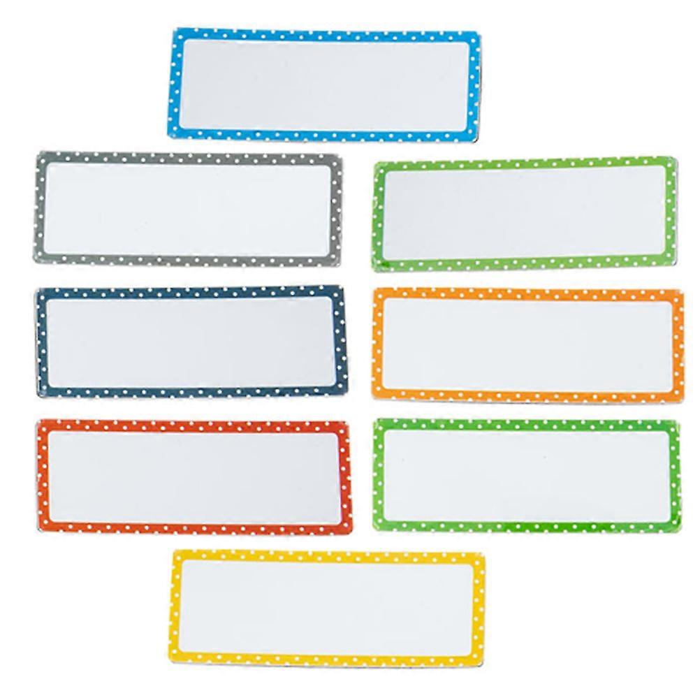8pcs Erasable Magnetic Name Tags, Dry Erase Labels for Conferences, Classrooms, Offices, and Kitchens