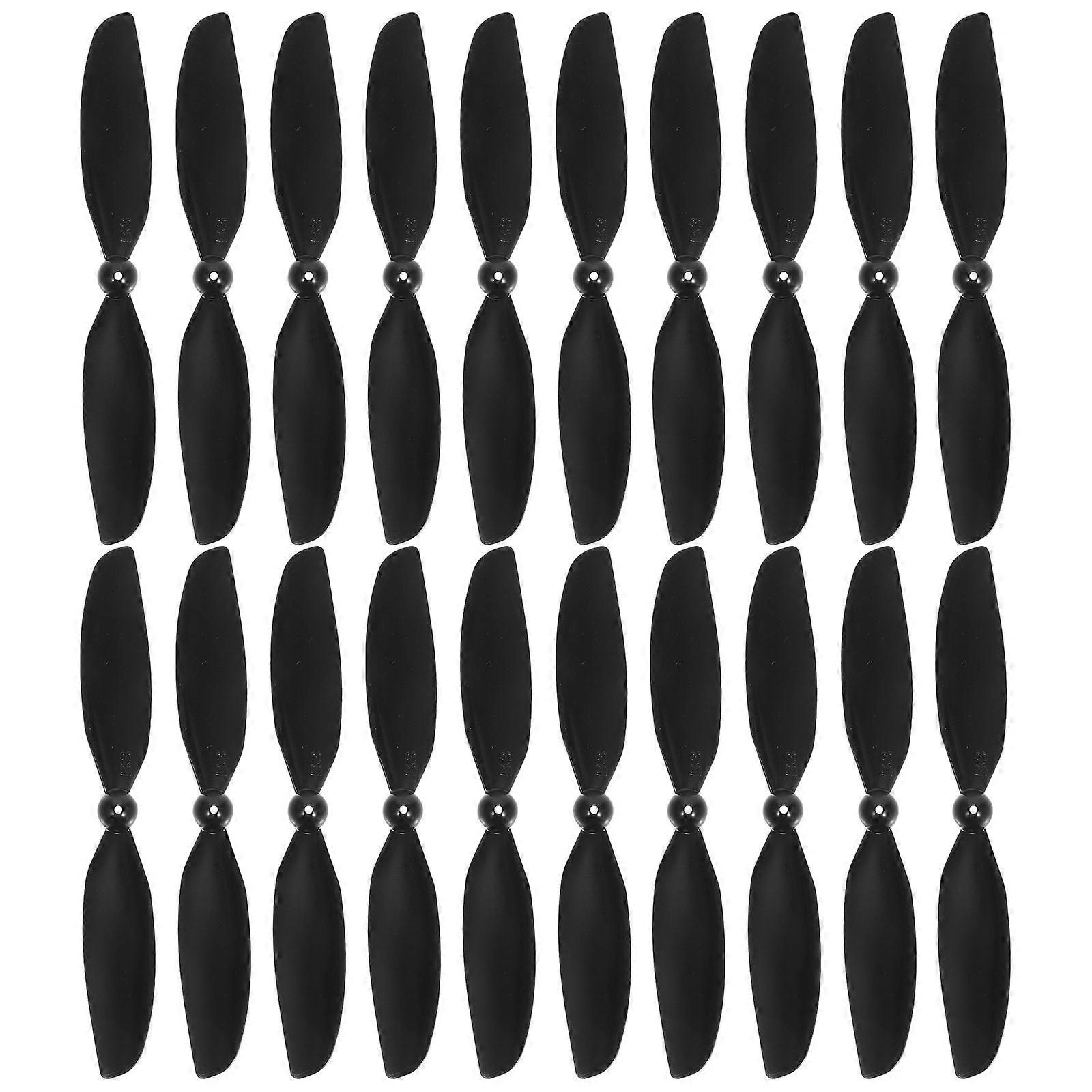 Airplane Toy Propeller Shaped Diy Projects Black 10Pairs