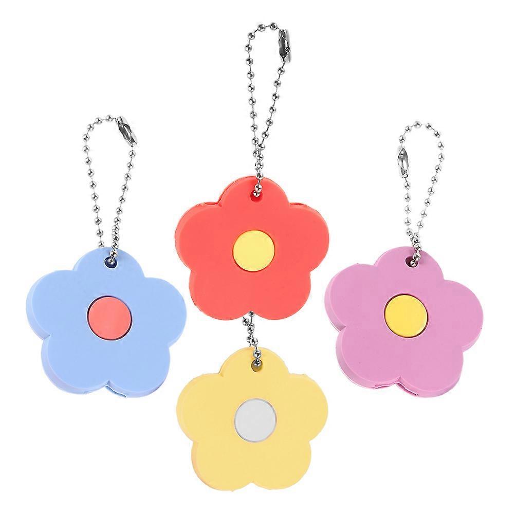4pcs Flower Key Caps Key Coverings for Easy Identification Stylish Design