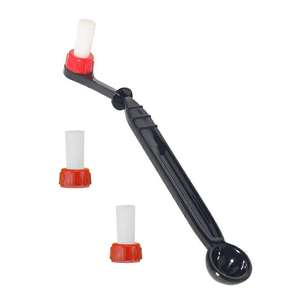 Coffee Machine Brush Set Espresso Machine Brush Nylon Cleaning Tool for Coffee Enthusiasts 22*3*2cm Angled Head 3Pcs