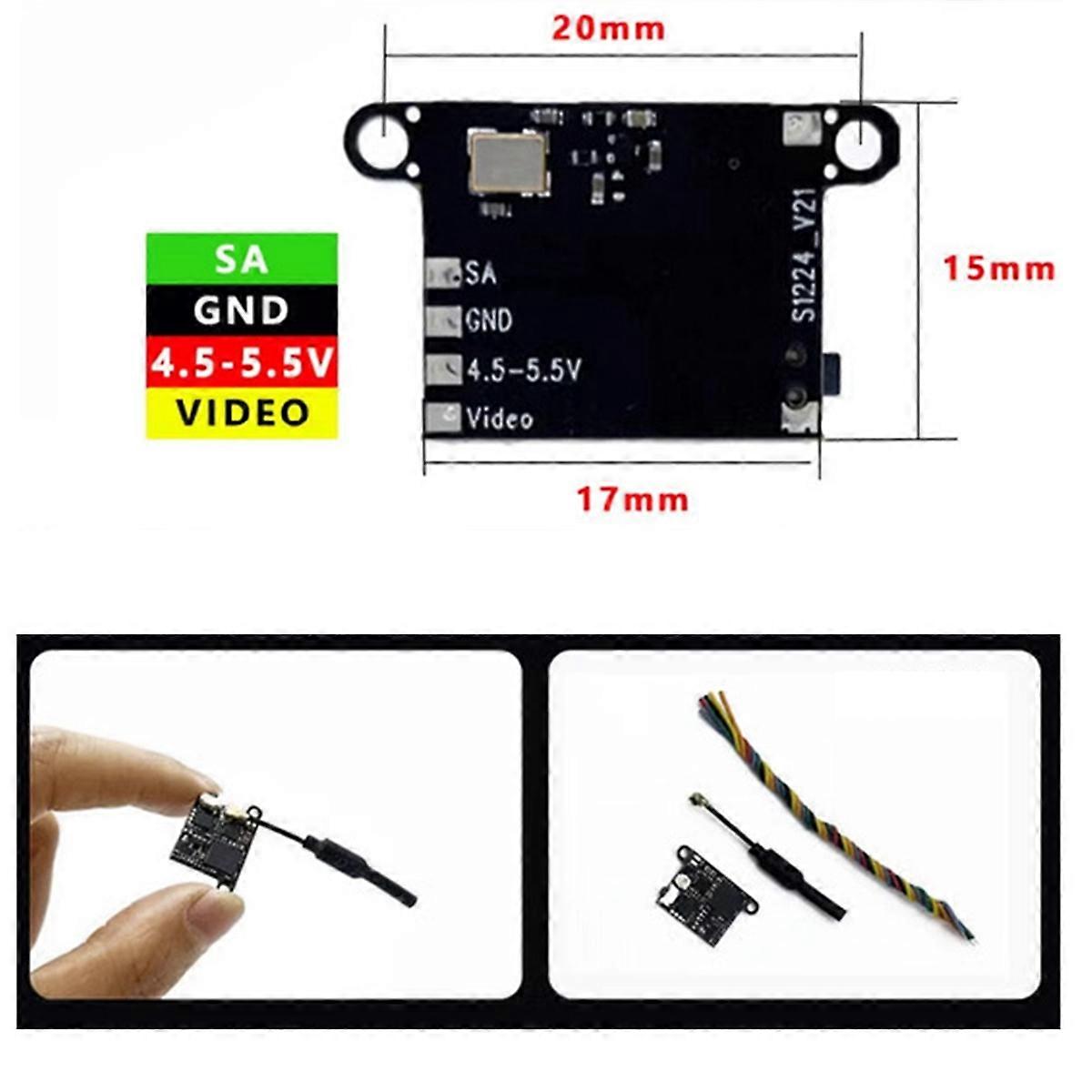 5.8G 200mW VTX 48CH Analog Video Transmitter Adjustable Power VTX