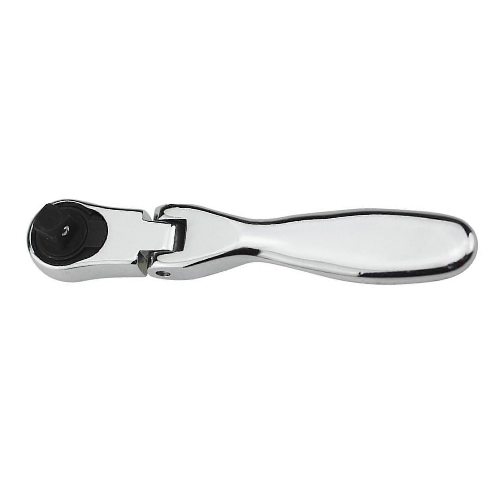 Compact 180° Rotating Head Ratchet Wrench, Ergonomic AntiSlip Design, Suitable for Limited Access and Easy to Carry