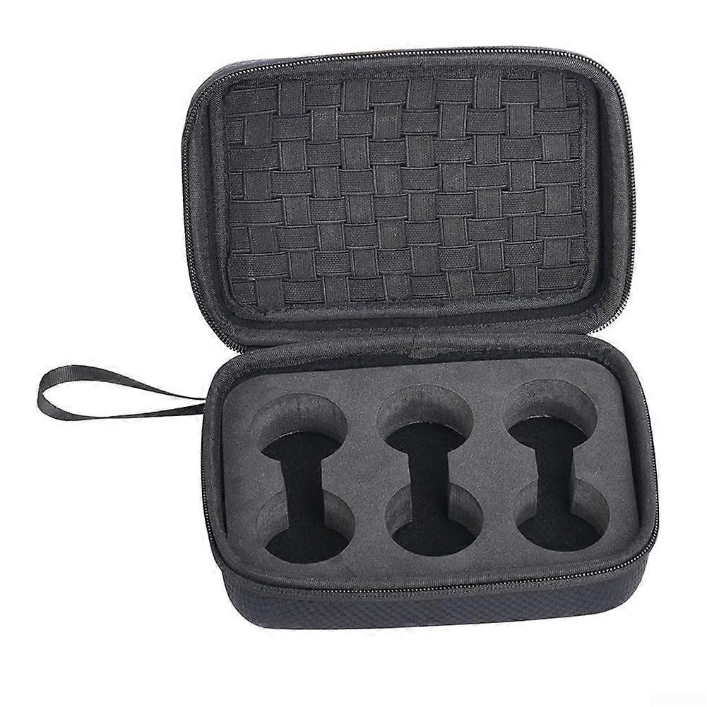 Golf Ball Holder EVA Case, 6-Ball Capacity, Handle, Tees And Divot Tool Pocket