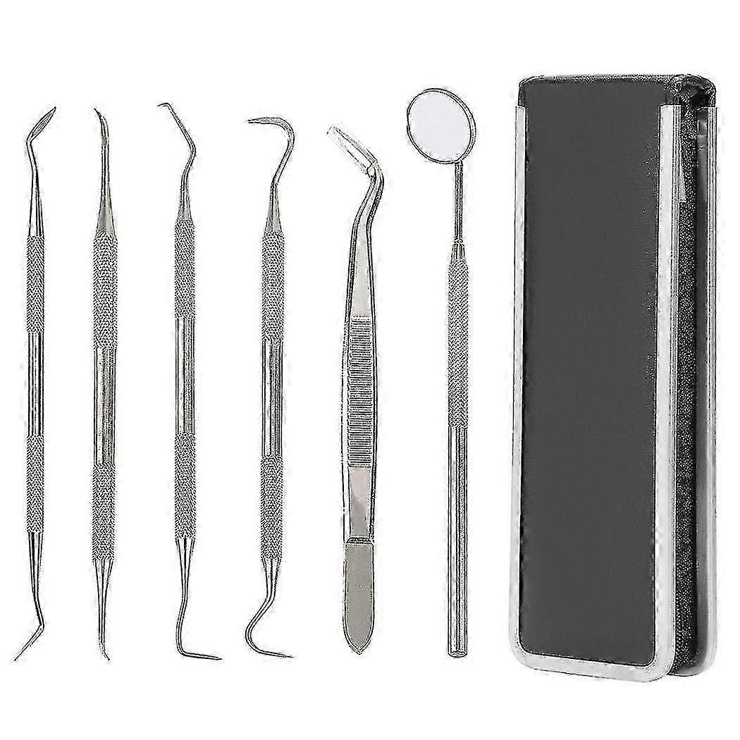Dental tools of professional for dental hygiene 6 parts with case