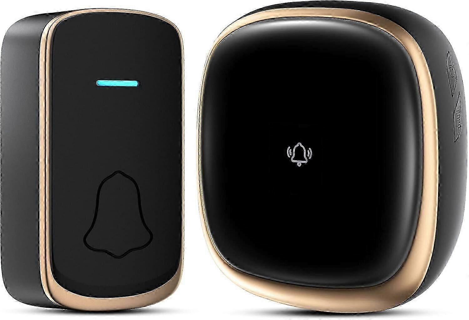 Plug-in waterproof battery powered wireless doorbell