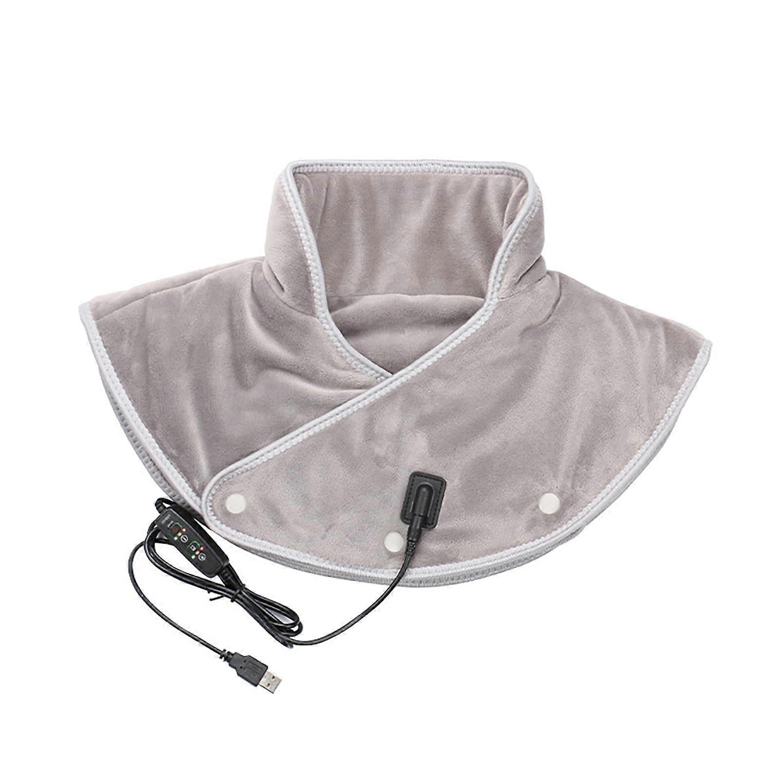 Electric Neck Heating Pad With Adjustable Heat Settings Efficient Shoulder Heating USB Powered Warmer 5V 2A 8W Gray