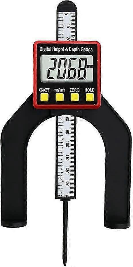 Digital Depth Gauge Woodworking Height Measuring Device 2 In 1 Height Measuring Tool