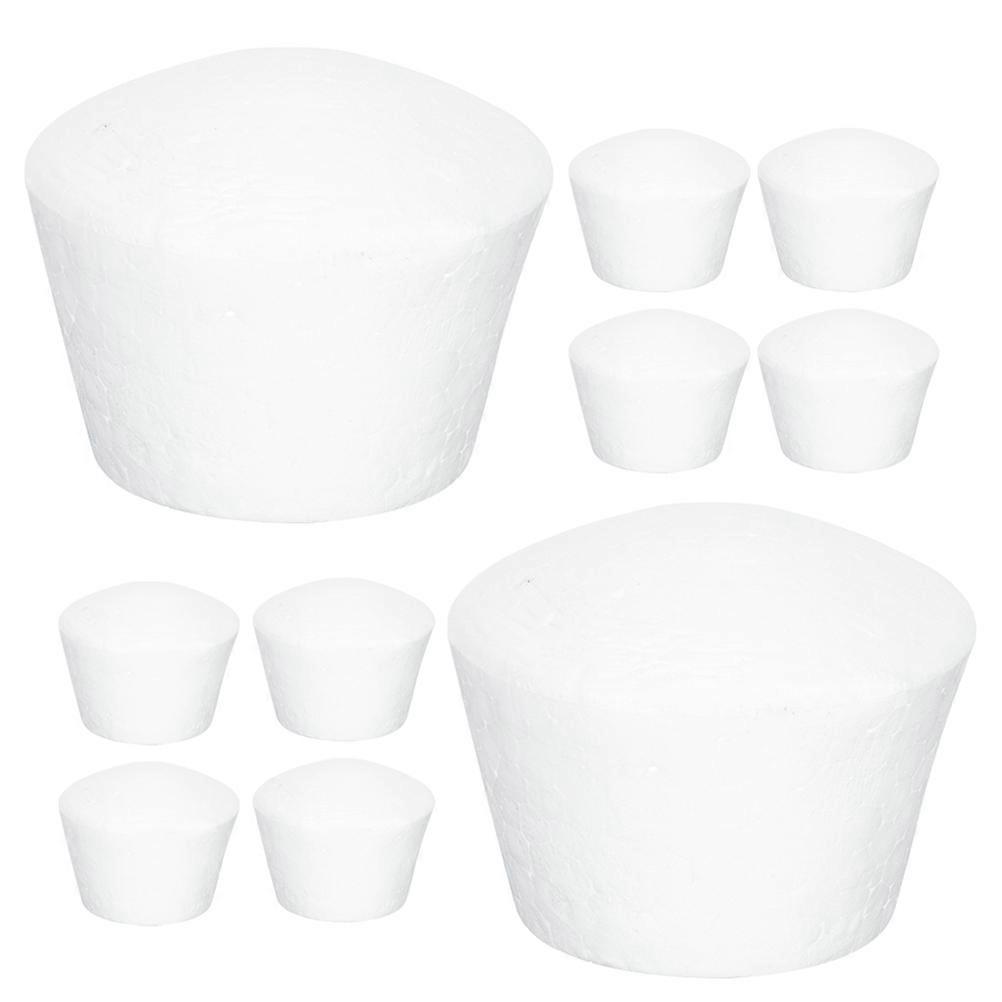 10pcs Smooth Foam Cake Models Multi Function Creative Dummies for Decorating Practice, Birthday Party, Anniversary, DIY Crafts