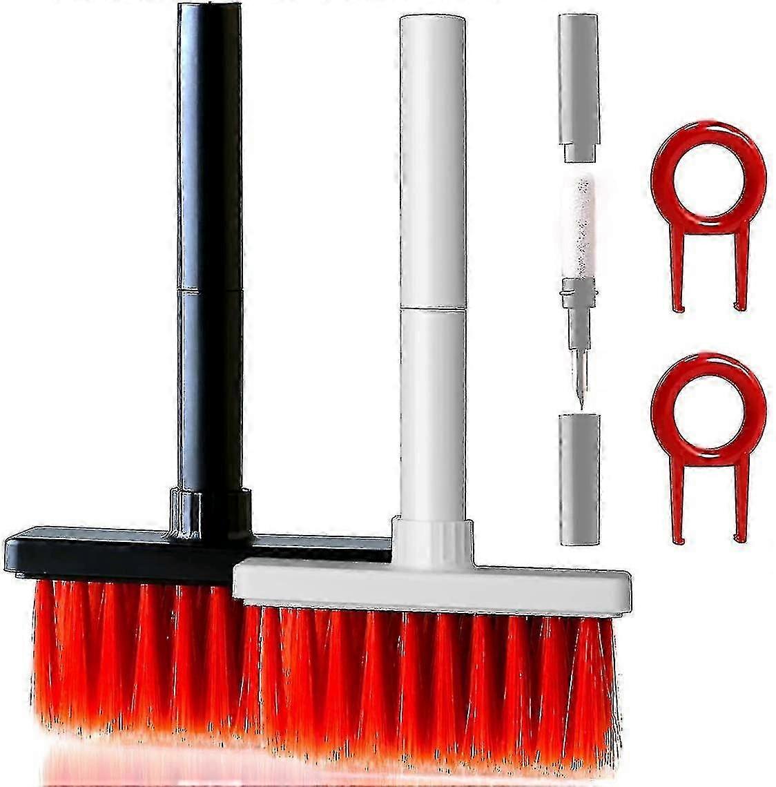 AURA -2 Pieces Multifunction Keyboard Cleaning Brush, 5 In 1 Kit Cleaning And Dust Removing Tool For Mechanical Keyboard, Earphone, Phone, Smar