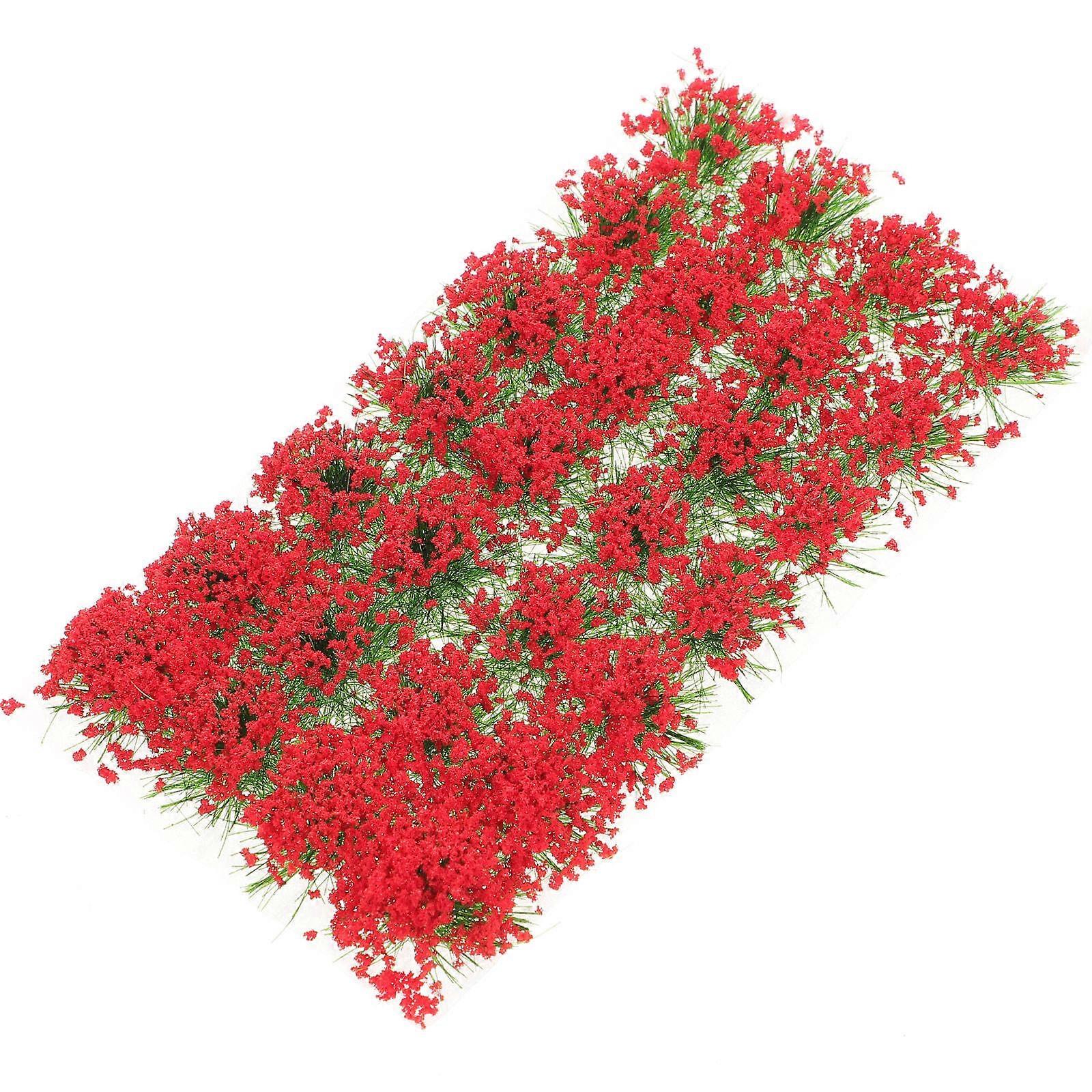 Miniature Red Plastic Flowers for Decor Vivid Realistic Design Adds Charm to Home Scene 1 Box