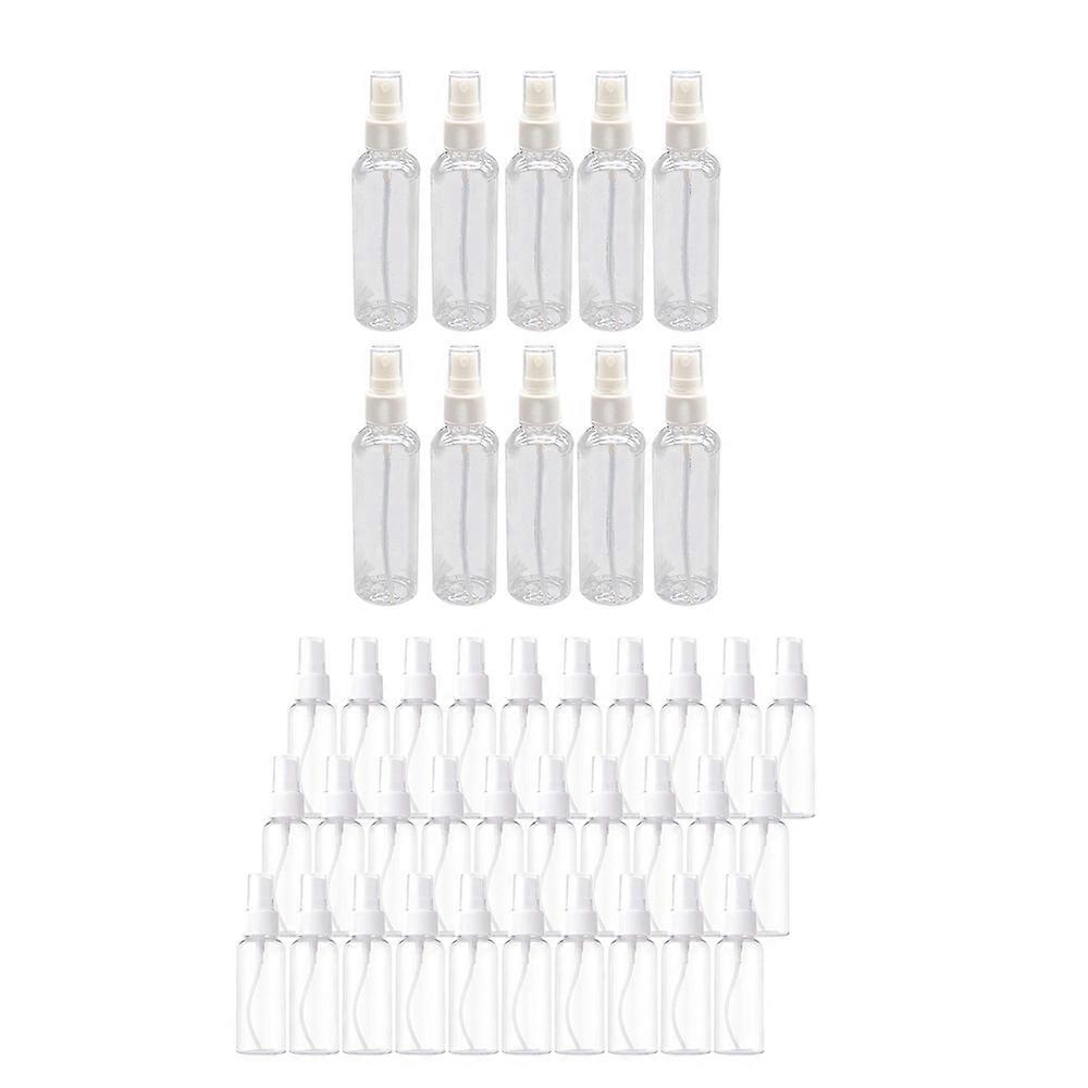 50PCS 100 Ml Transparent Plastic & 50 Pieces 50Ml Bottles
