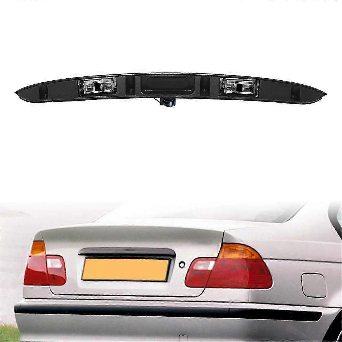 Car Trunk Lid Grip with Key Button Compatible with BMW E46 325I 323I 328I Models - 51137171699 51137170966