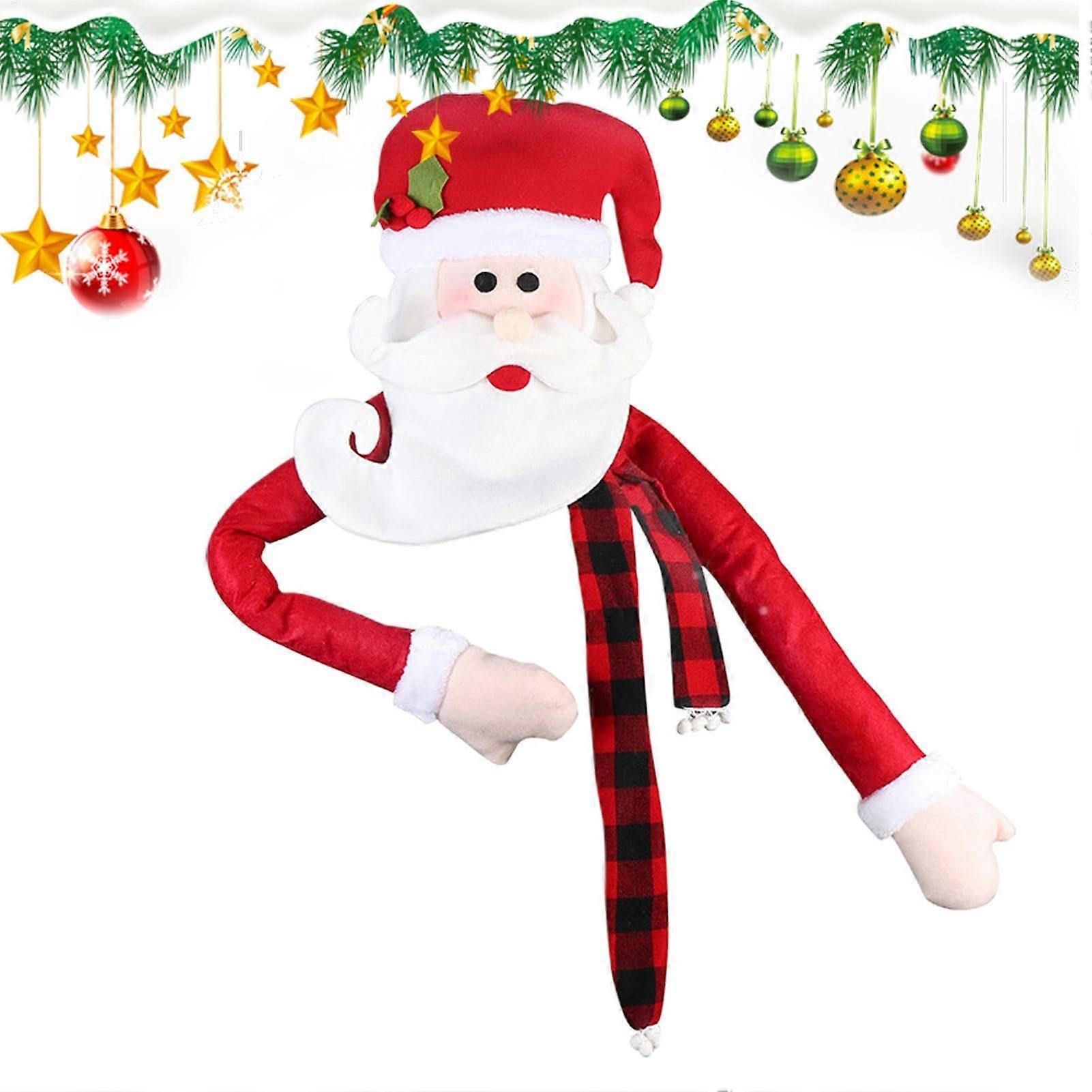 Santa Claus tree topper, funny Santa Claus tree topper, inauguration decoration, unique Santa Claus tree ornaments for the holiday table