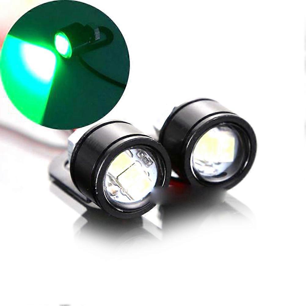 Motorcycle Mirror Lamp with Light Emitting Diode for Brightness and Low Power Consumption Light Green aluminum