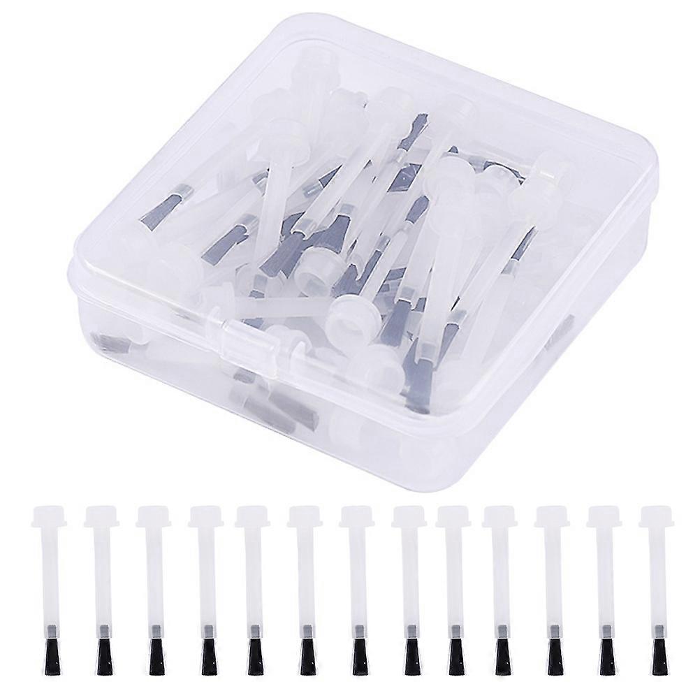 50pcs Nail Polish Brushes with Handles   Efficient Liquid Applicator for Mess Free Nail Art, Compatible with Gel Polish and Replacement Use