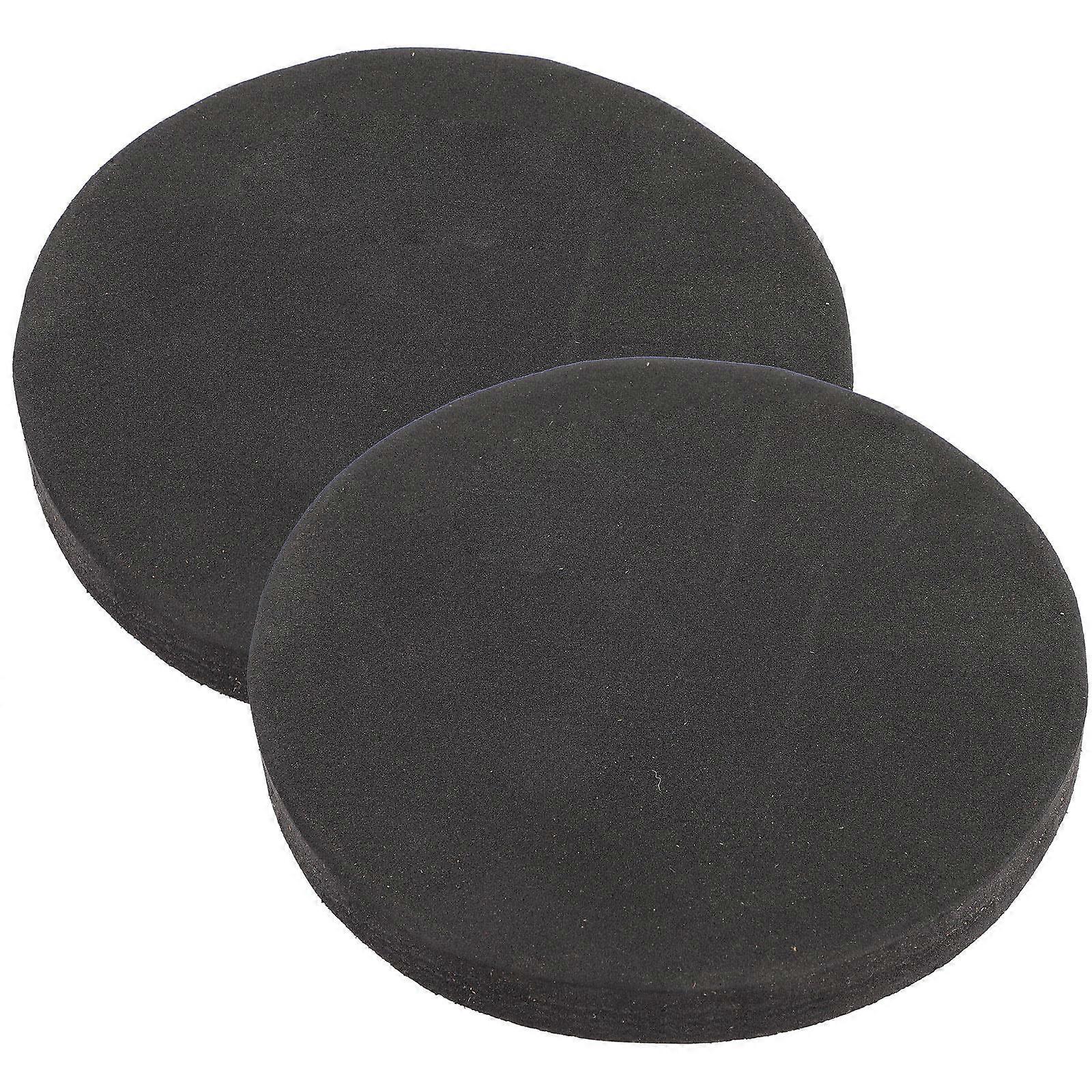 Drum Protection Patch Bass Drum Dampener Impact Patch Square Black 13.5x13.5cm Extend Bass Drum Life Musical Instrument Protector 2Pack