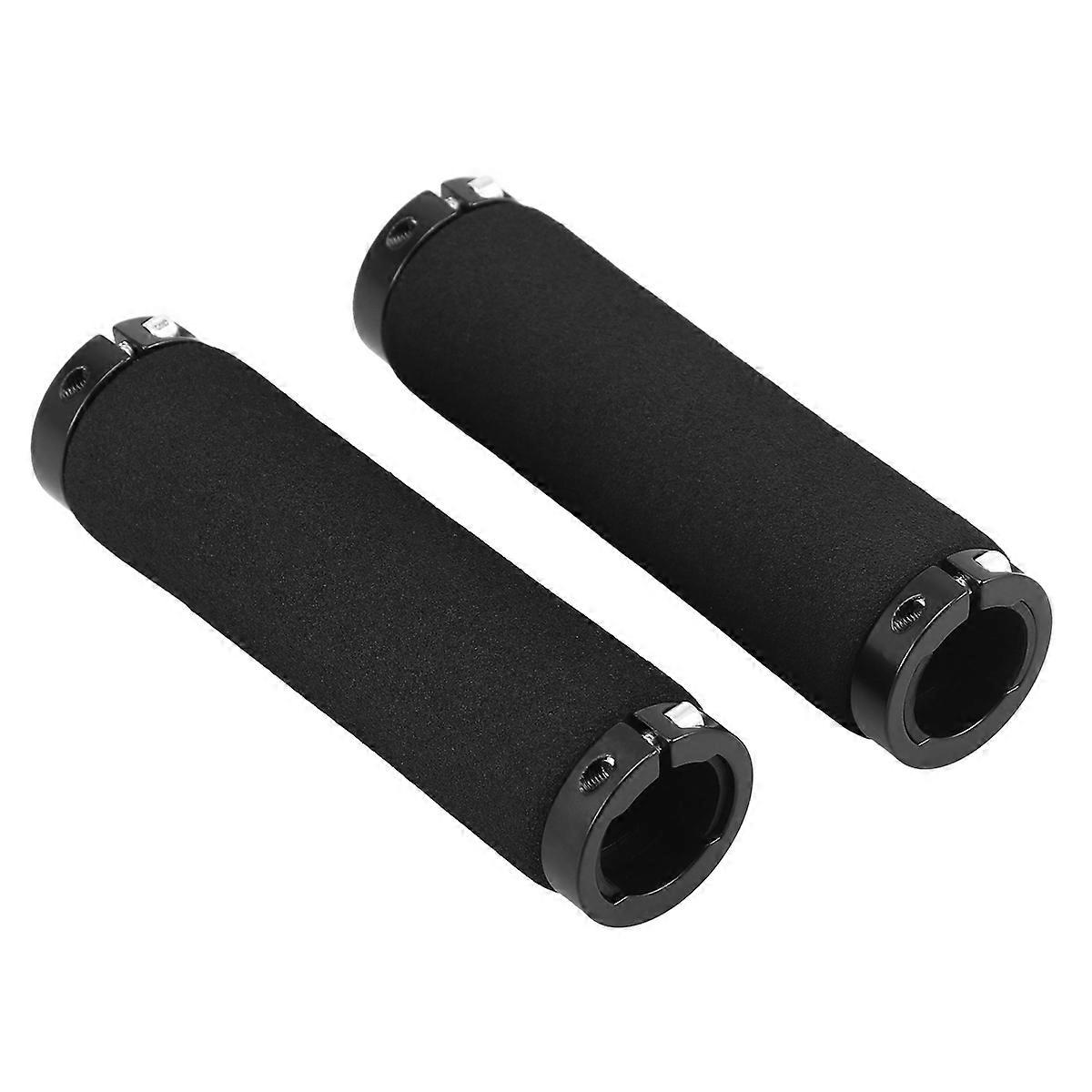 Here's a polished and professional product description based on your input:
**1 Pair Ergonomic Rubber Bike Handlebar Grips – Non Slip Black Grips