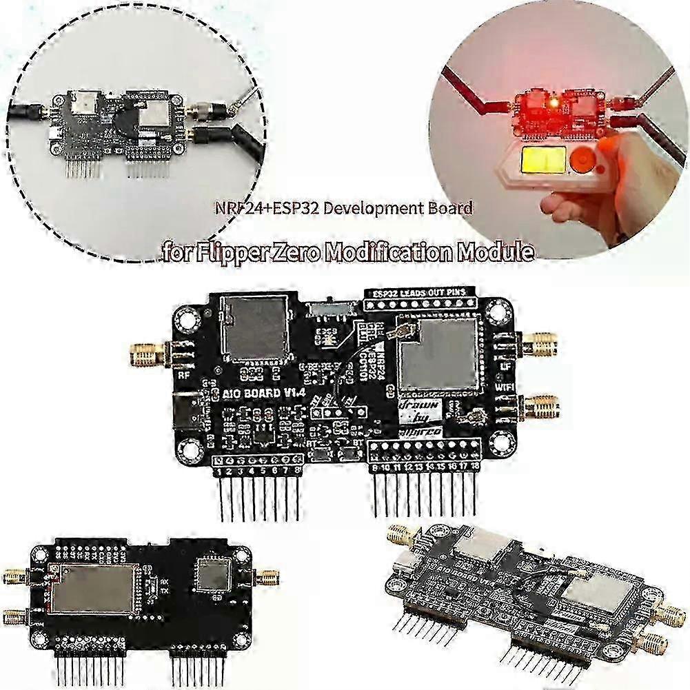 2025 voor Flipper Zero Modification Module NRF24+ESP32 Development Board 24G High Gain CC1101 Ondersteuning NRF Sniffer Mousejacker
