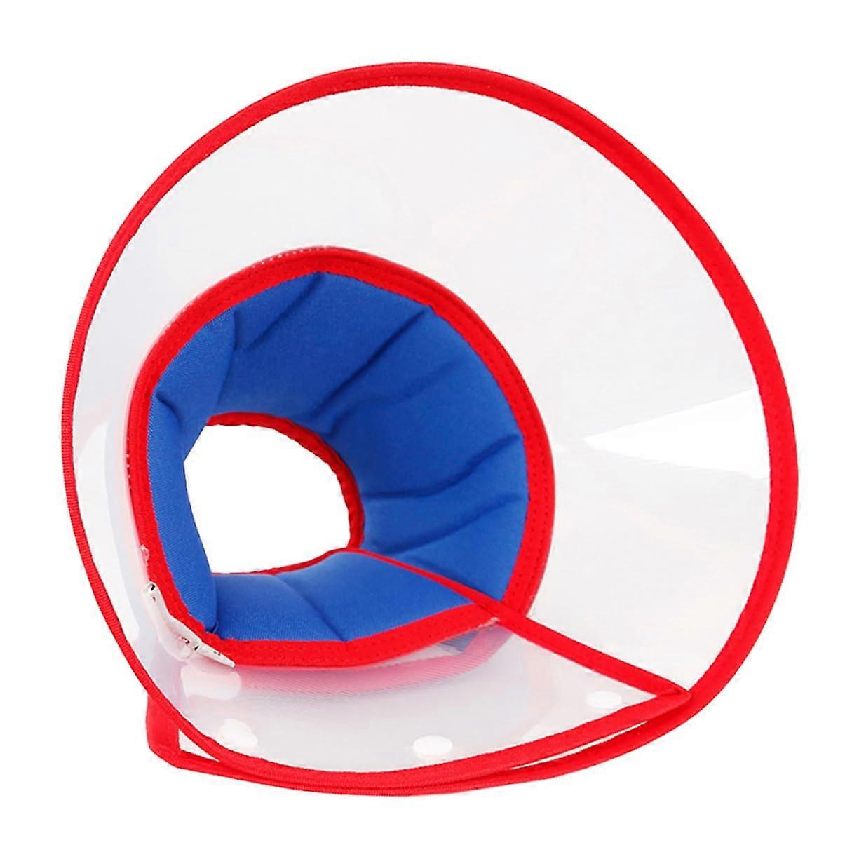 Adjustable Soft Protective Collar for Dogs and Cats, Postoperative Recovery, Prevents Licking and Scratching, Blue