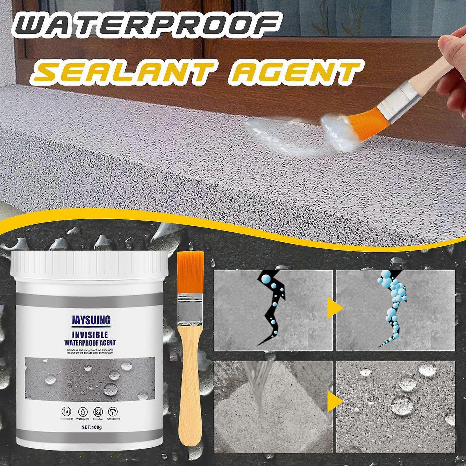 Waterproof Insulating Sealant Agent, Leak Trapping Repair Tools with Brush Invisible Coating Glue