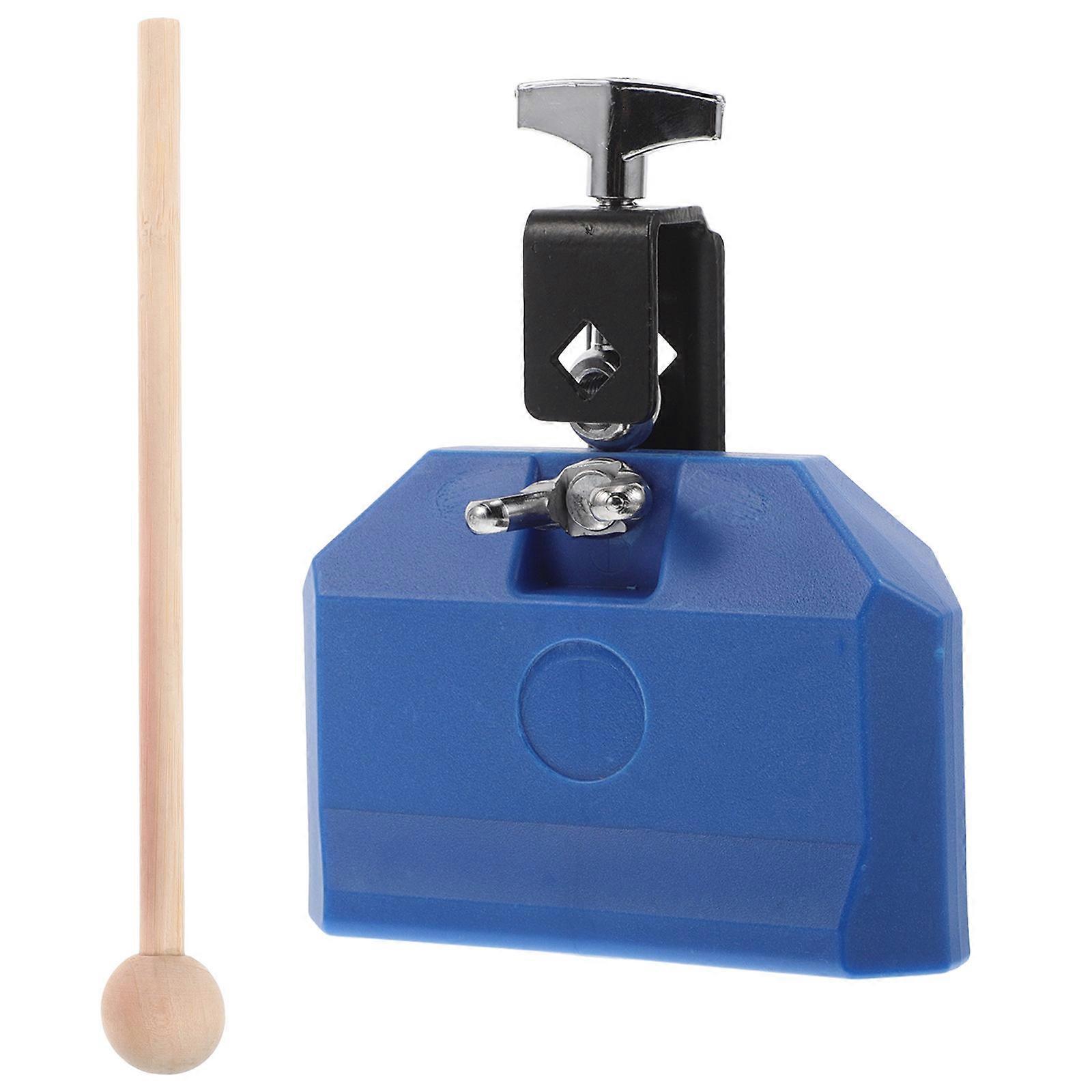 Μπλε Cowbell οργάνων φραγμών ξύλου για το εγχώριο σχήμα κουδουνιών κρουστών τάξης 1Pcs