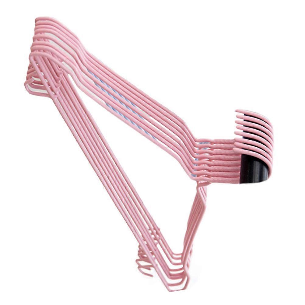 10 Pack Coated Wet/Dry Clothes Hangers – Sturdy Drying Rack for Home Wardrobe, Multifunctional Use for Coats, Towels, Shirts, Pants, Space Saving