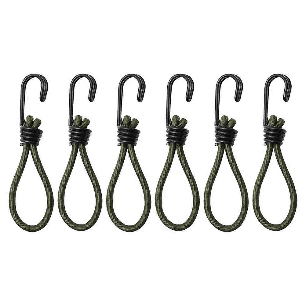 Camping Tent Fixing Rope Buckle For Tent Adjustable Tension Securing Tents Dark Green 6Pcs