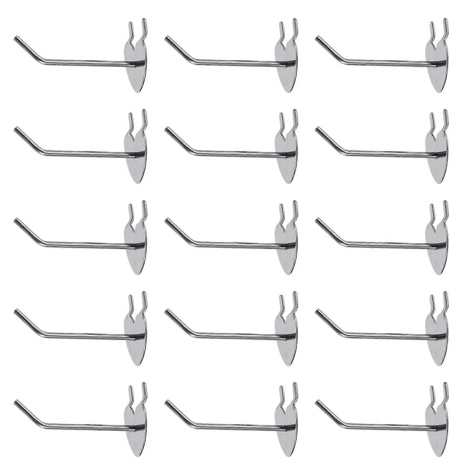 Wall Storage Hook Heart Shape Hanging Hooks Silver 7.00X2.50X2.50cm Iron 20Pcs