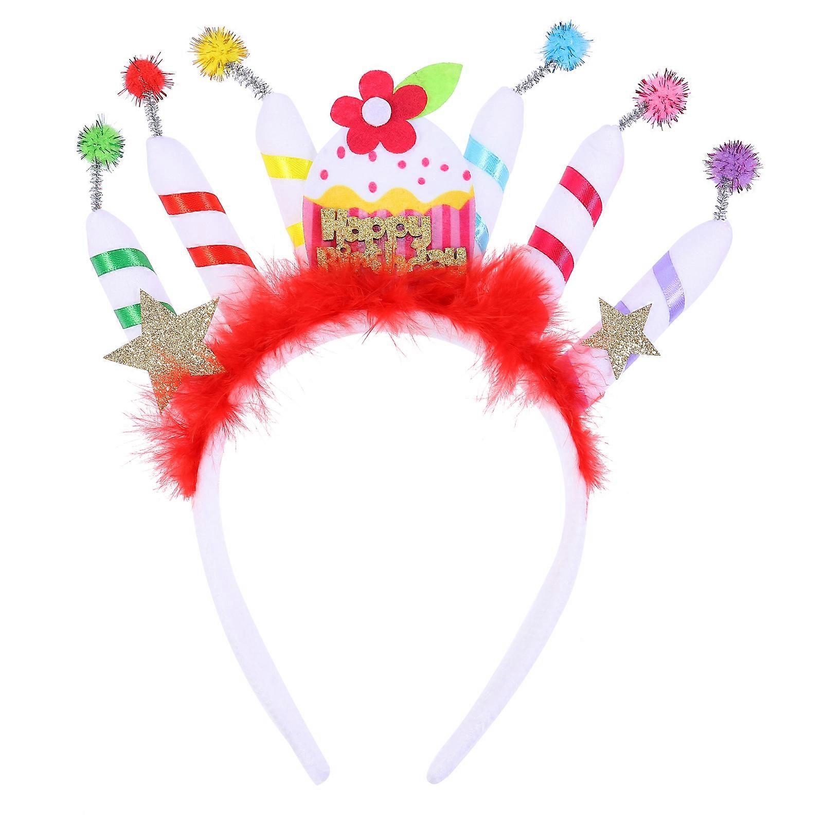 Chic Design Hair Accessory Cake Candle Shape Photo Prop Birthday Party 1Set