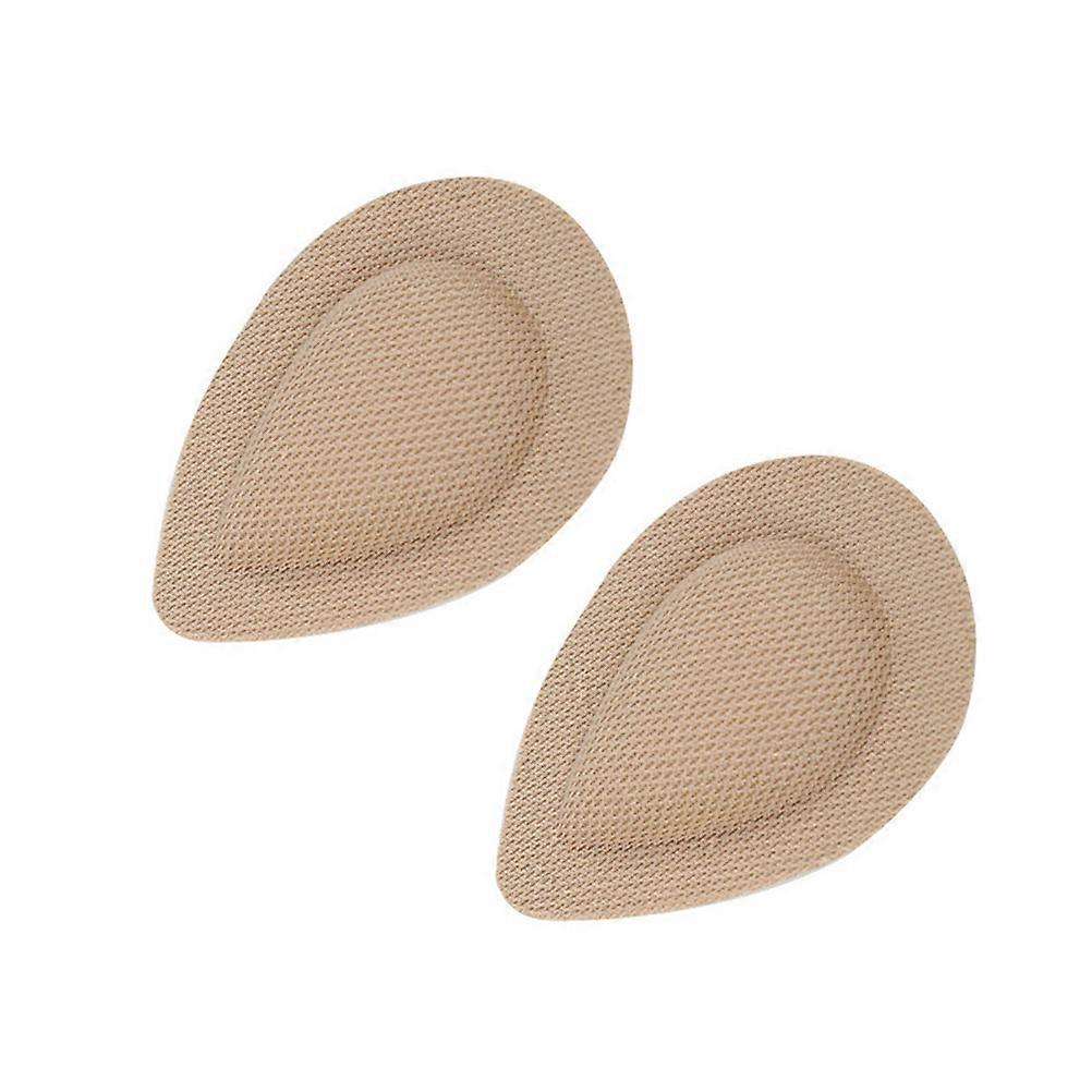 Forefoot Cushion Pads Waterdrop Shape Ideal For Women Walking 7.2X4.8X0.1Cm Khaki Tone Relief 1 Pair