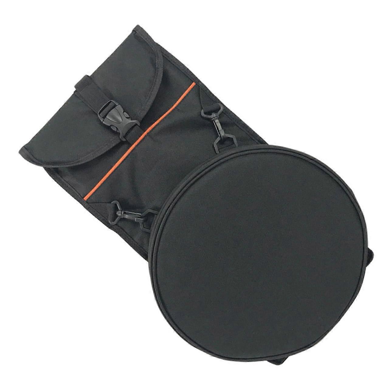 Trommel Drum Zungentrommel Tongue Drum Made of Steel Drum Practice Pad Shoulder Bag Drumsticks Gig Bag Hand Drum Kit Black