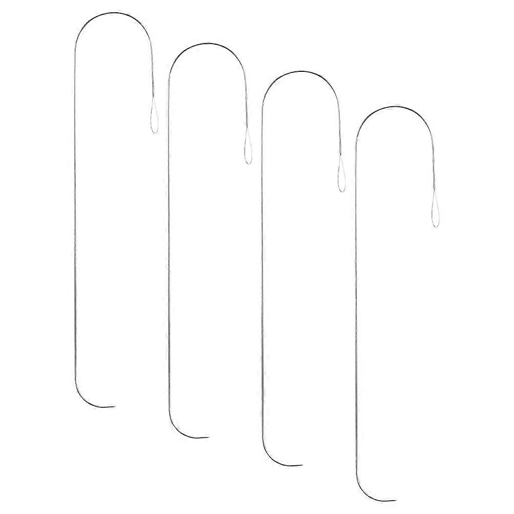 4Pcs DIY Beading Needles for Jewelry Making Tools with Multi Function Curved Needles for Crafting