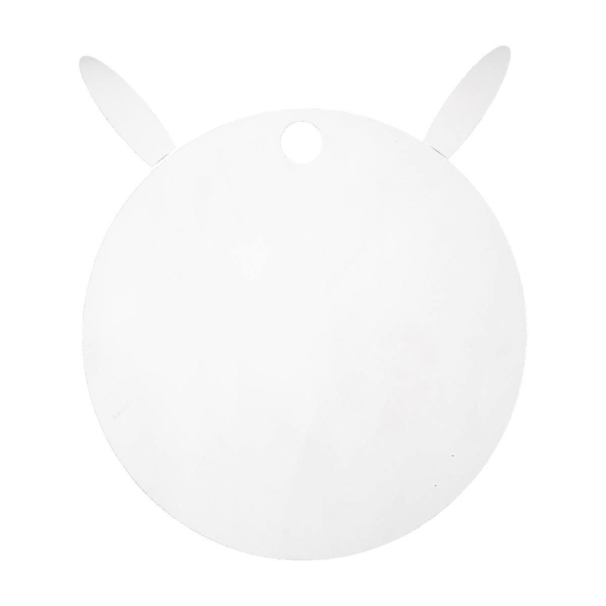 Decorative Mirror Wall Sticker In Rabbit Shape For Kindergarten 29X29Cm 1Pc