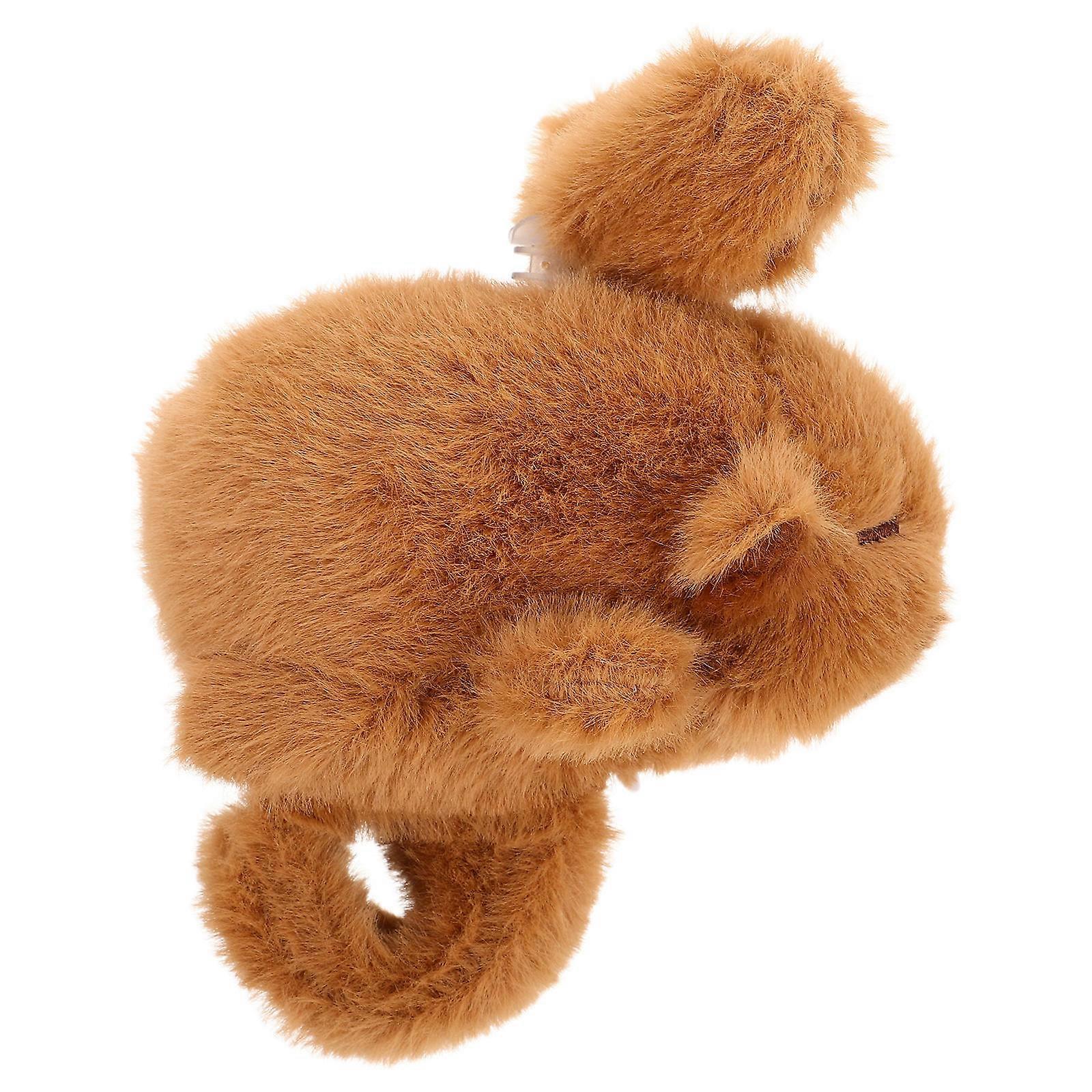 Soft Plush Capybara Wrist Decoration Slap Bracelet Ideal For Kids Suitable For Home Use 23X12X9.5CM 1Set