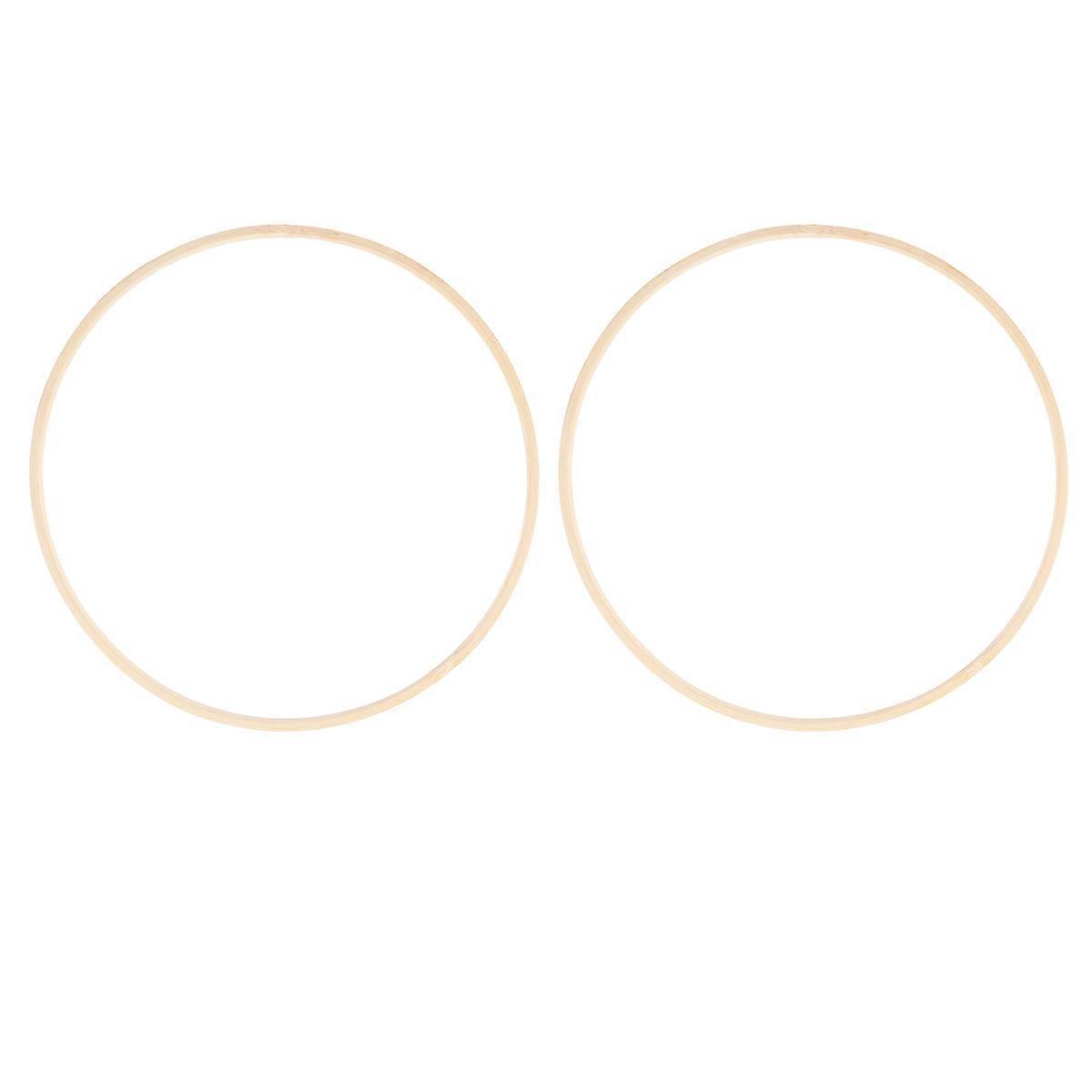 Anneau attrape-rêves pour le bricolage en matière synthétique jaune clair 19cm